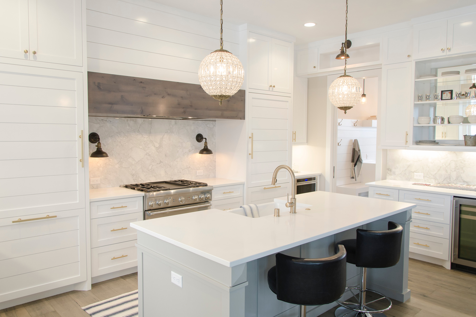 light fixtures for white kitchen