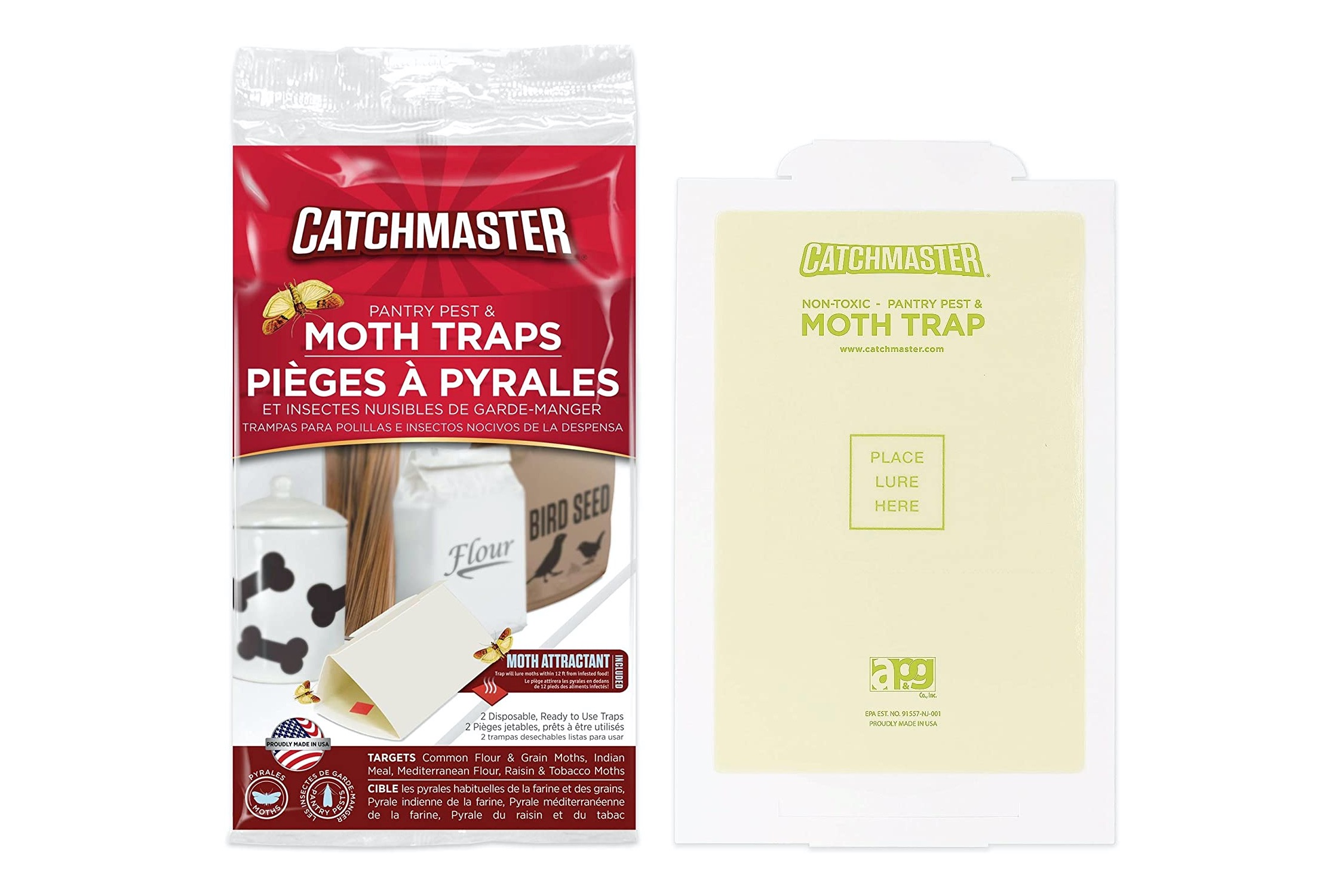 Dr. Killigan's Premium Pantry Moth Traps with Pheromones Organic, 6, Black