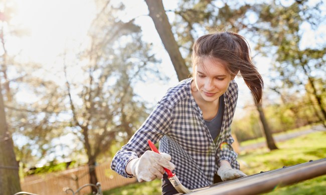 Woman painting