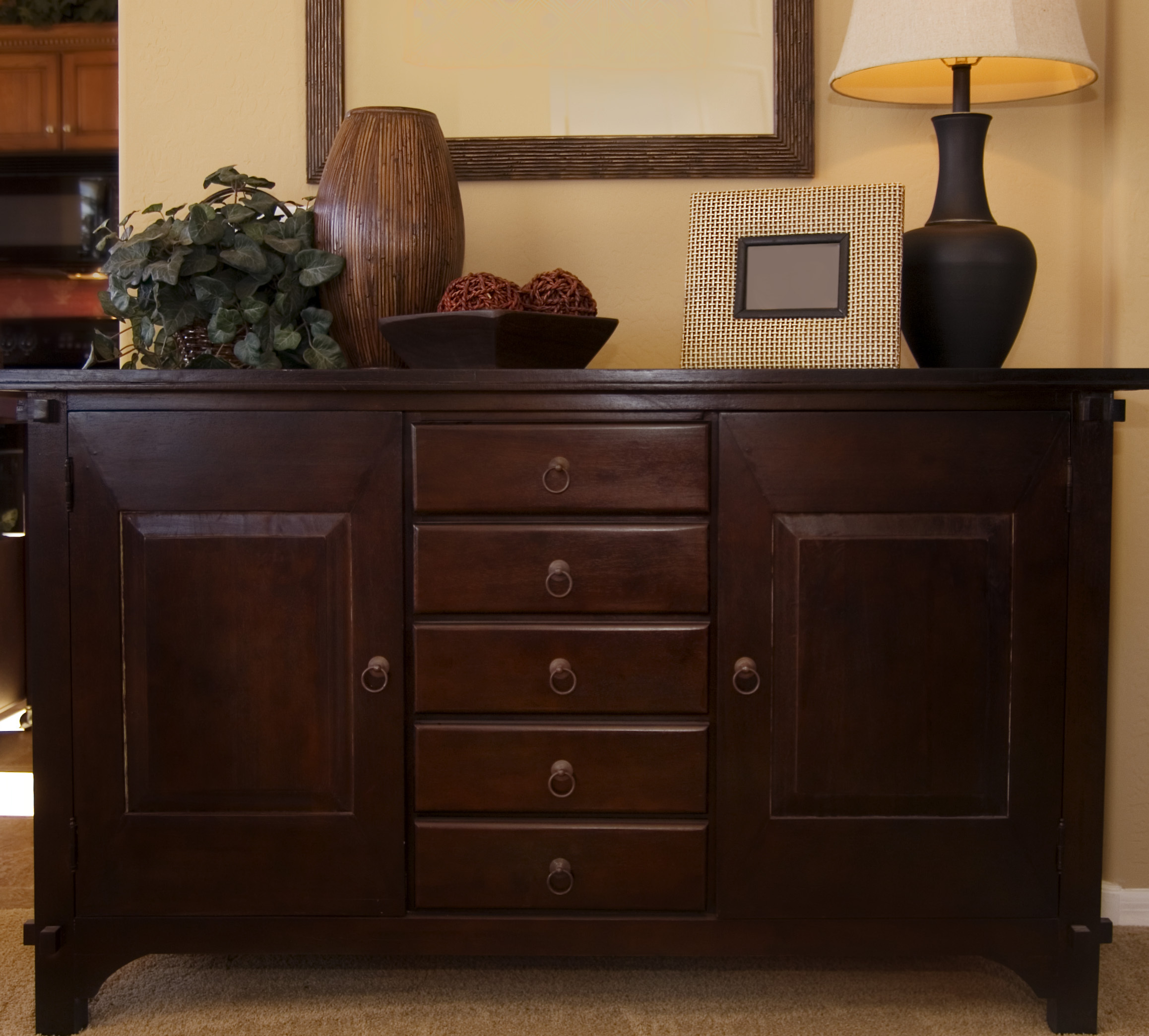 dining room buffet with drawers