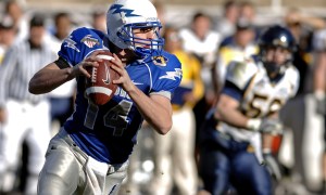 Quarterback Holding Nike Football