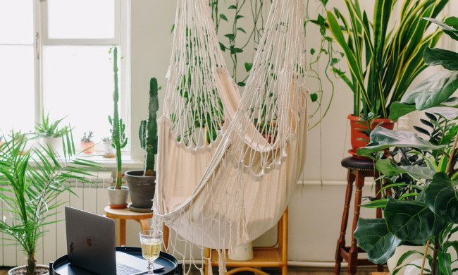 Boho-style living room