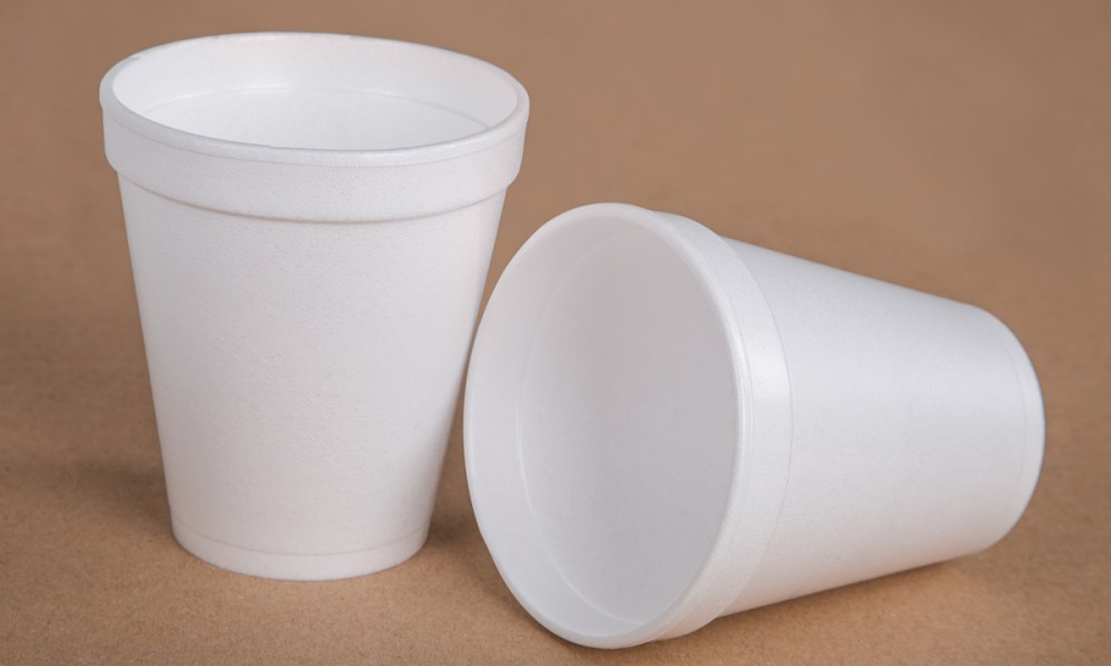 Styrofoam coffee cups