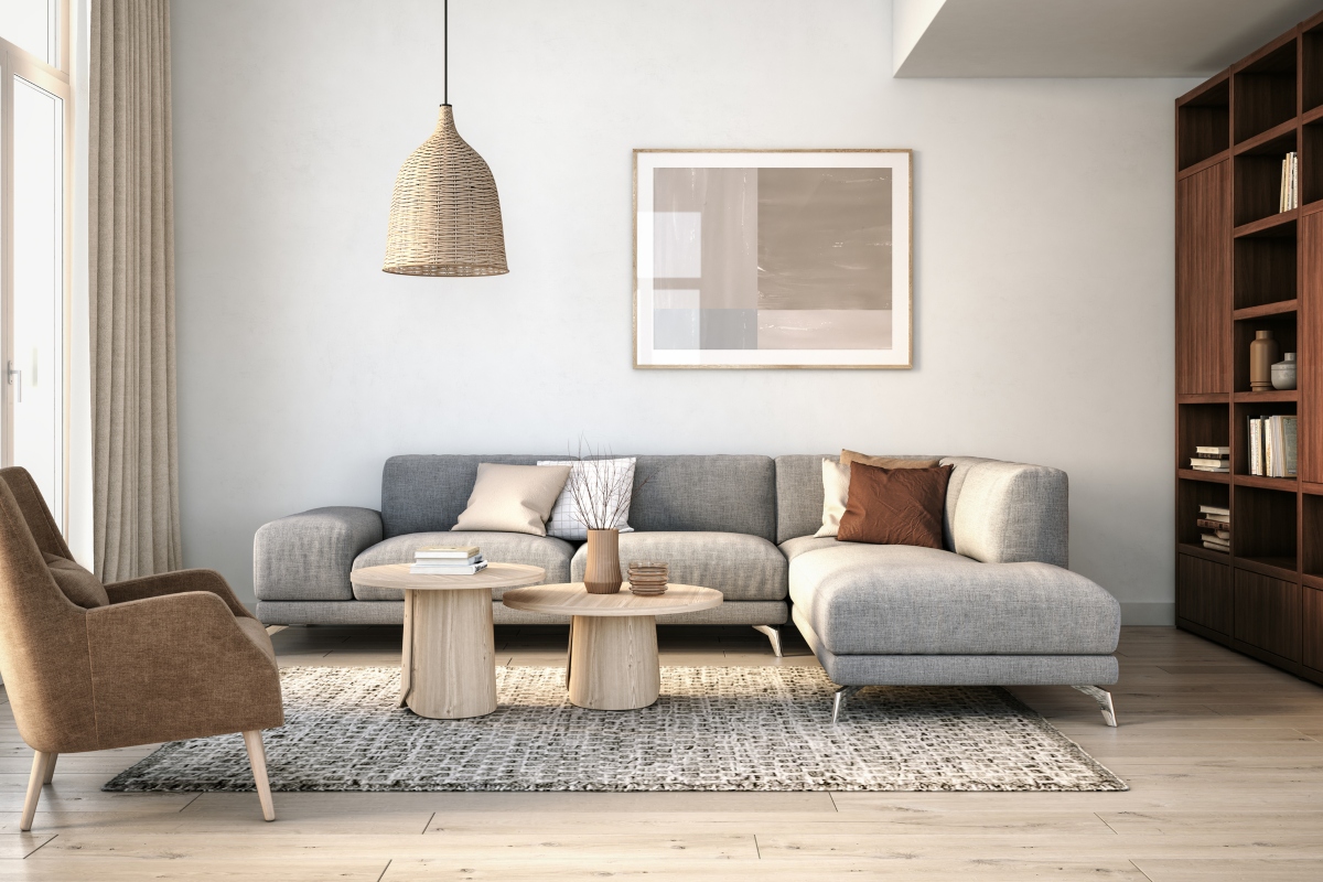    Modern Scandi Living Room Design 