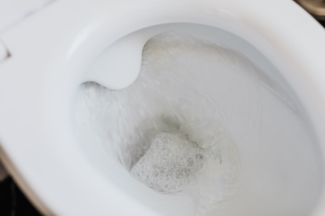 water in toilet bowl