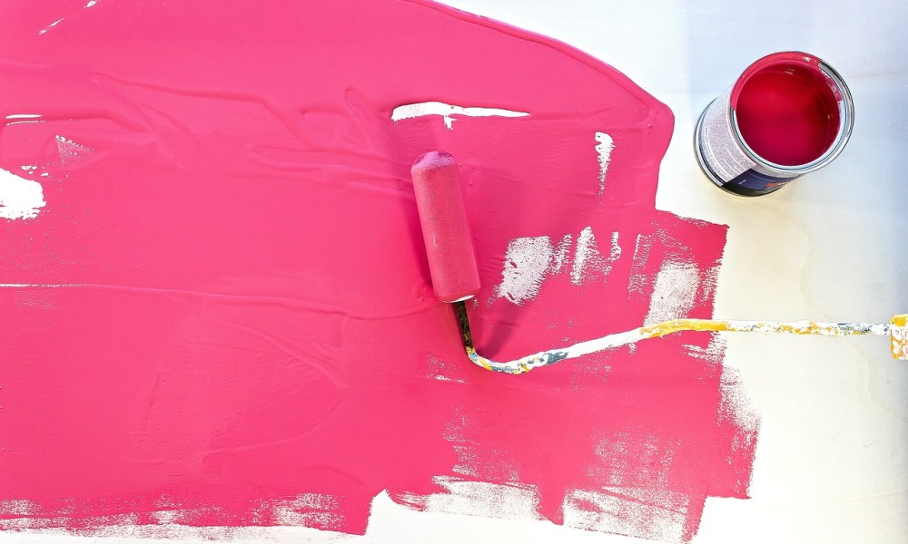 Pink paint